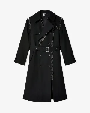 Noir Kei Ninomiya - Women's Safety Pin Trench Coat - (Black)