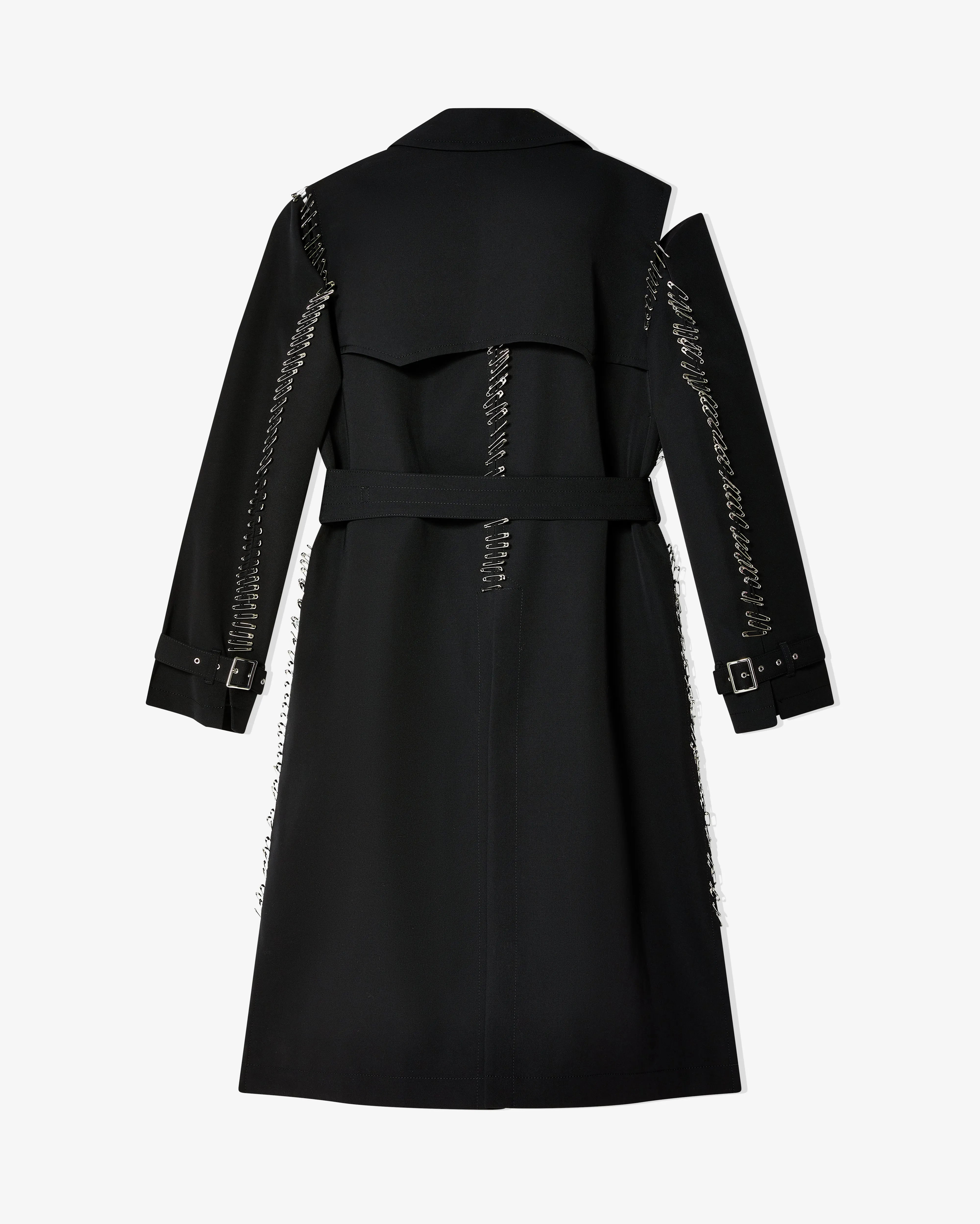 Noir Kei Ninomiya - Women's Safety Pin Trench Coat - (Black)