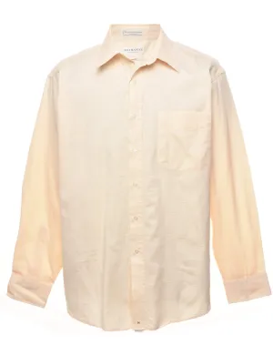 Pale Yellow Checked Shirt - XL