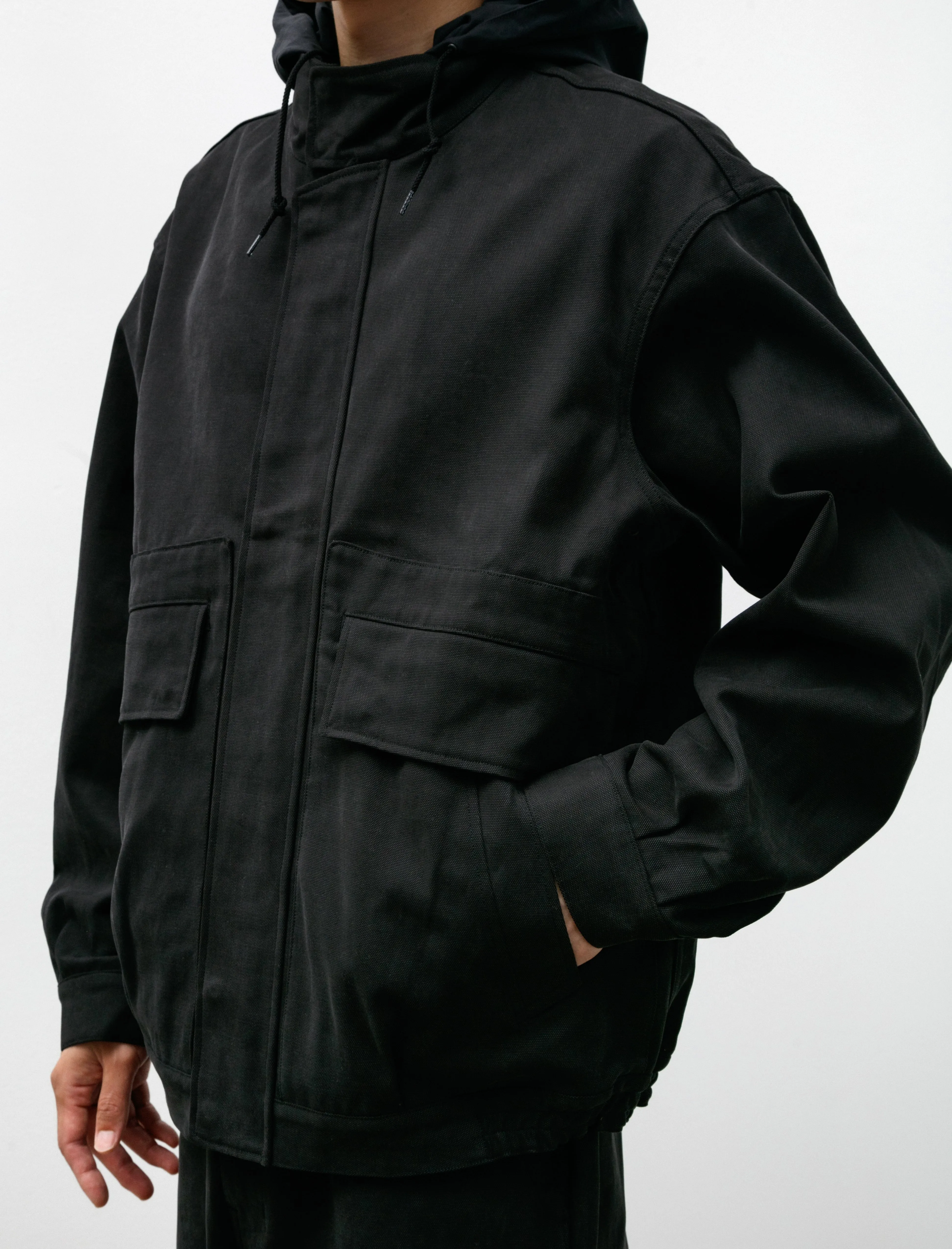 Phigvel Hooded Sporting Blouson Ink Black