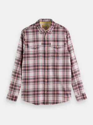 Regular-fit flannel check shirt