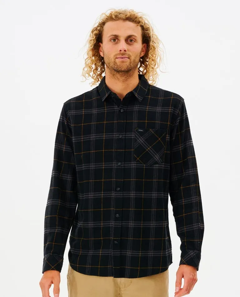 Rip Curl Checked In Flannel L/S Shirt-Black