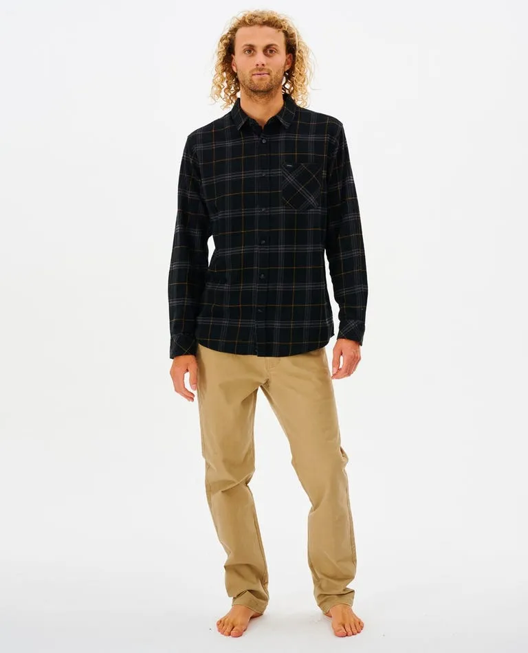 Rip Curl Checked In Flannel L/S Shirt-Black