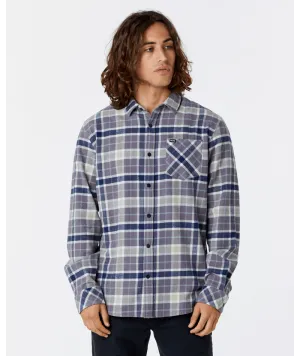 Rip Curl Checked In Flannel L/S Shirt-Dark Grey