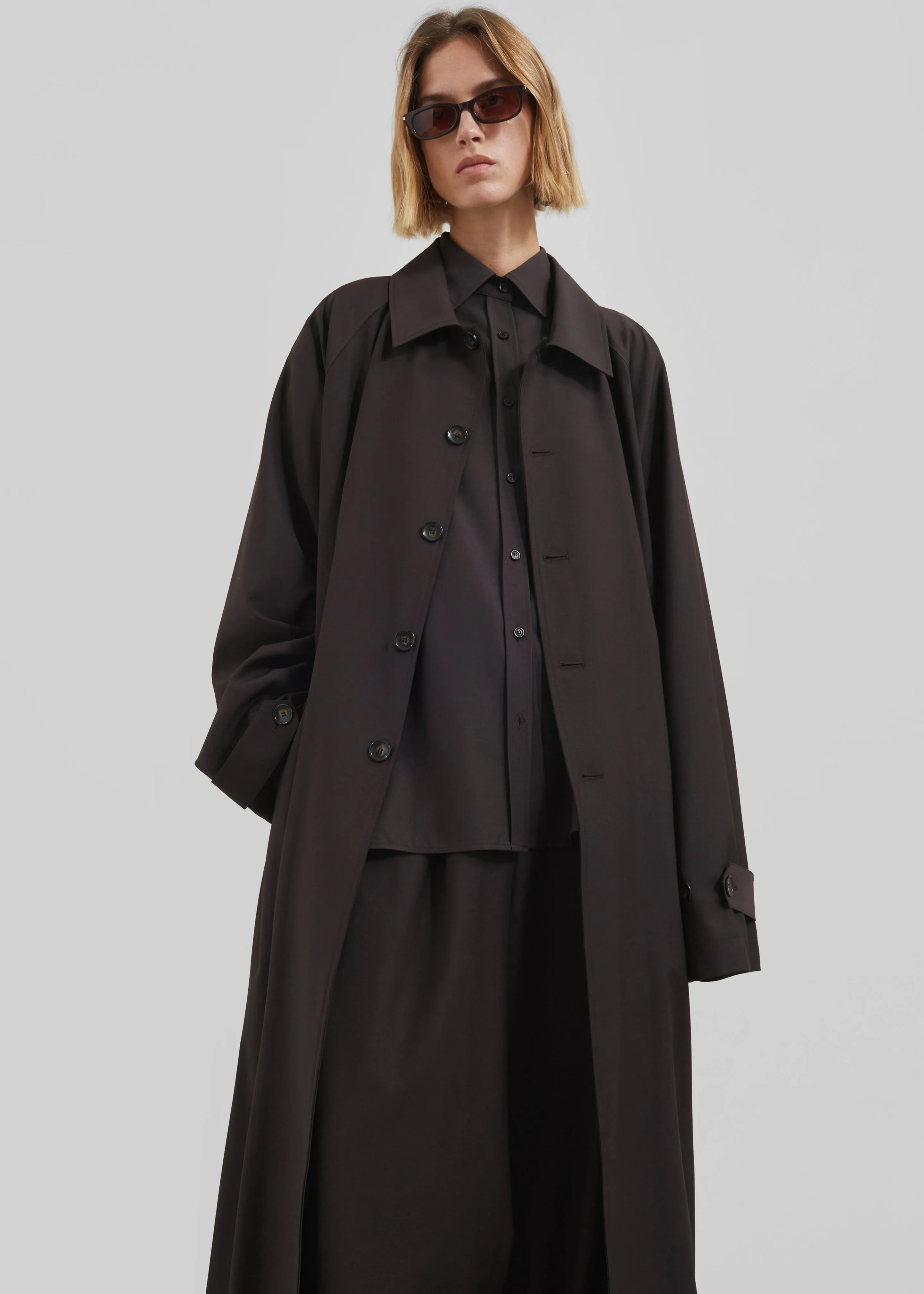 Shay Trench Coat - Brown