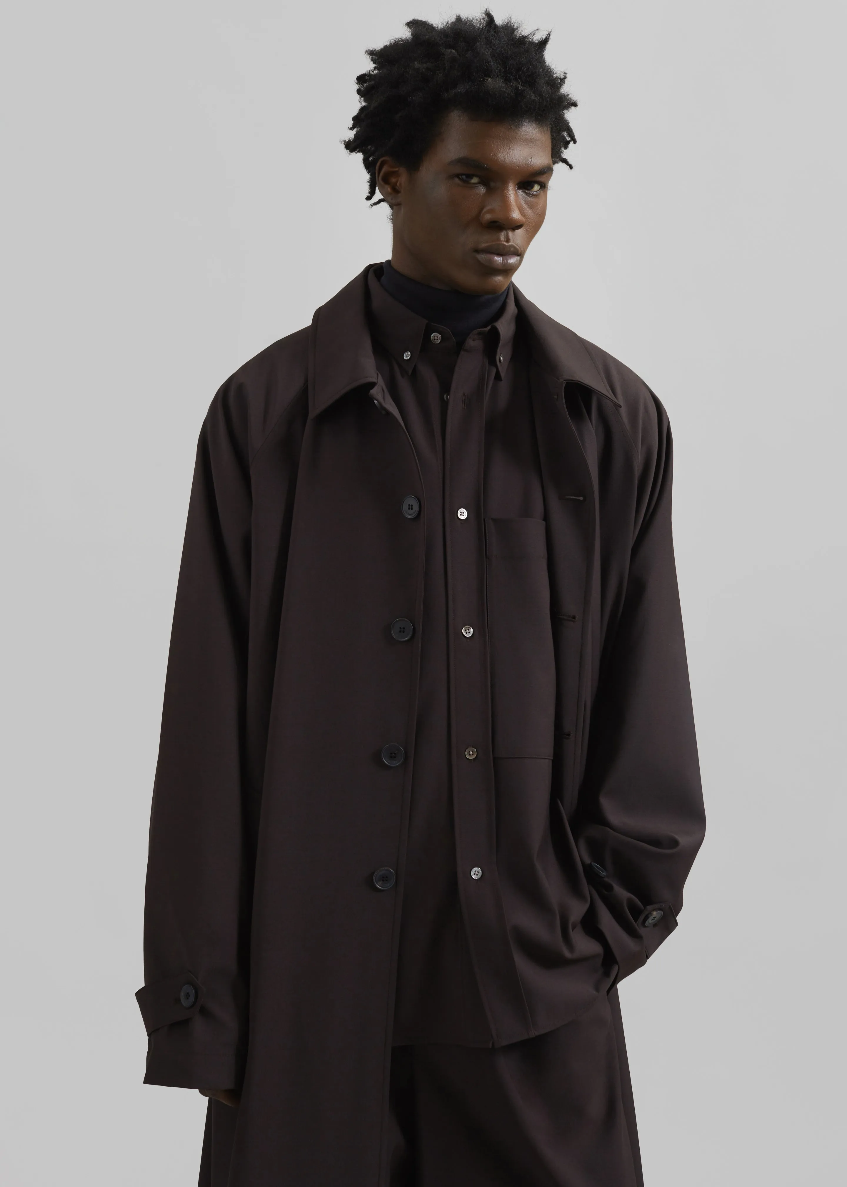 Shay Trench Coat - Brown