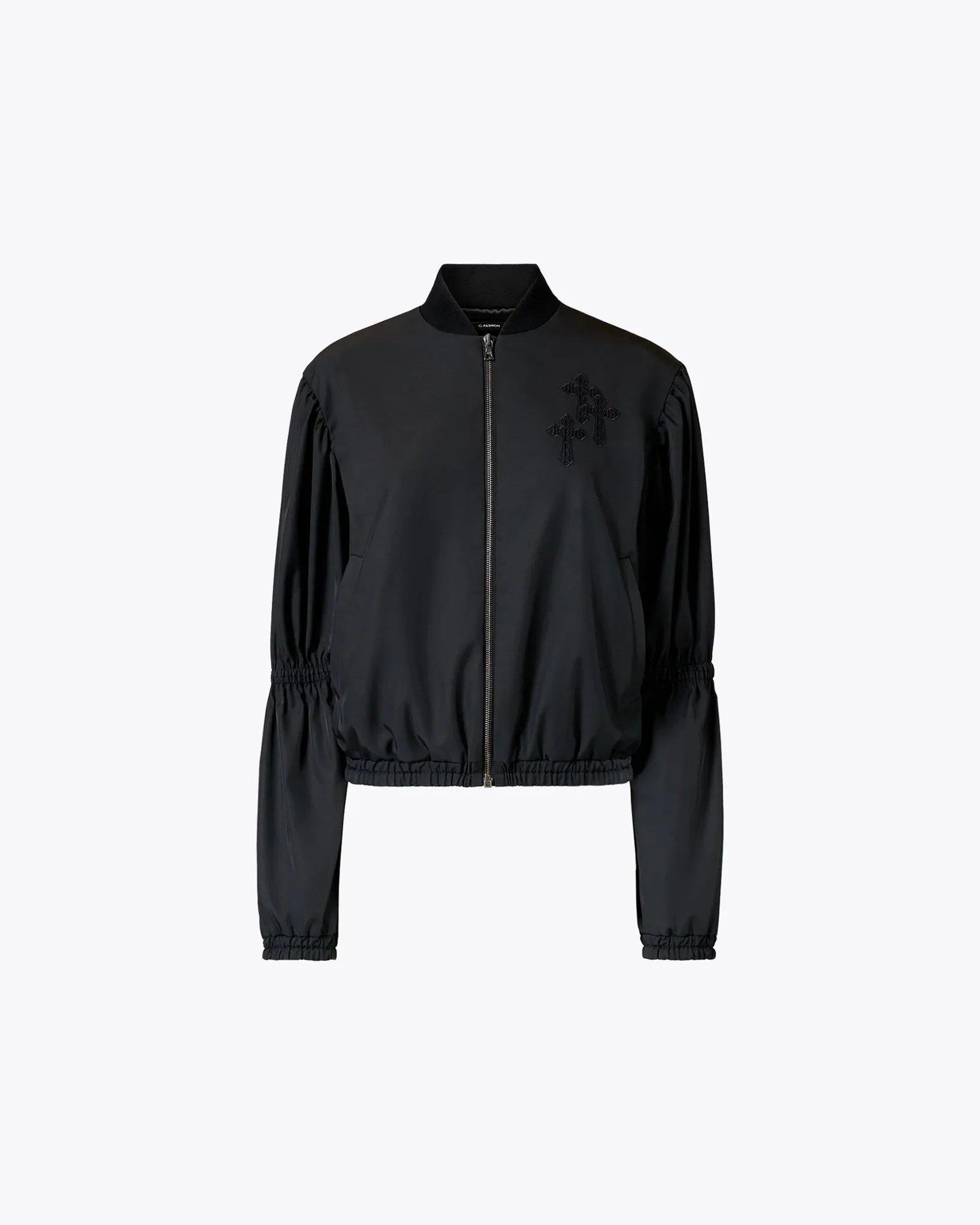 Silk-Lined Black Bomber Jacket