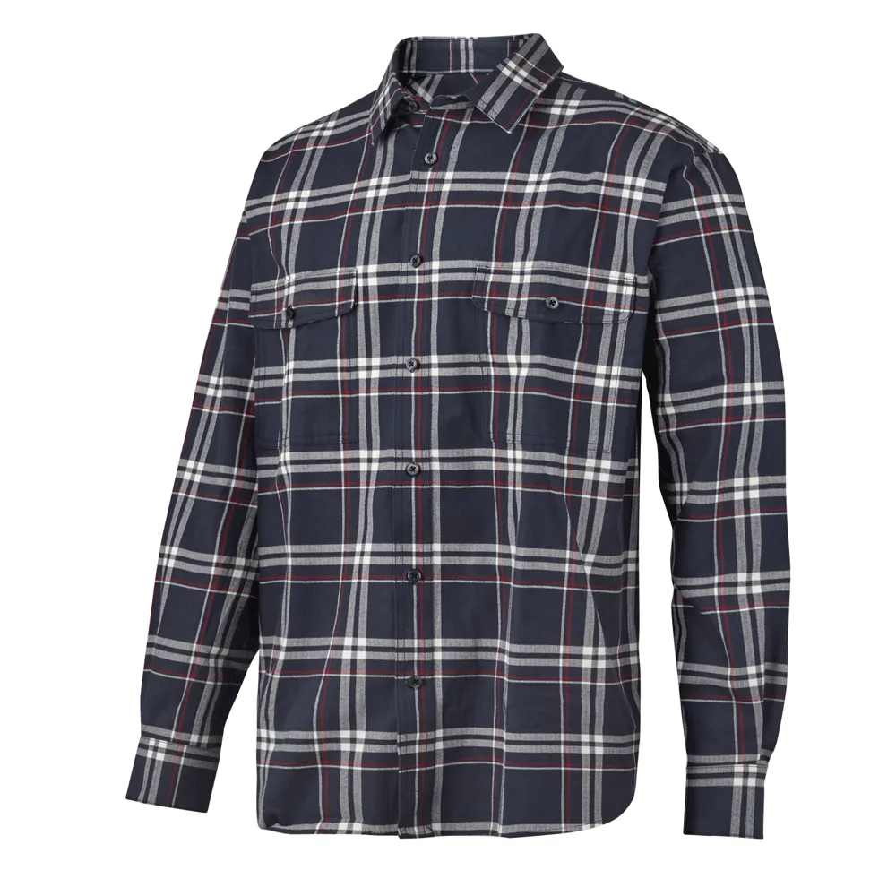 Snickers 8502 RuffWork Flannel Checked LS Shirt Various Colours