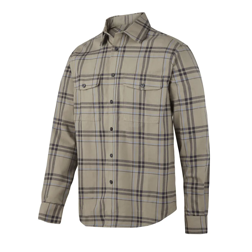 Snickers 8502 RuffWork Flannel Checked LS Shirt Various Colours