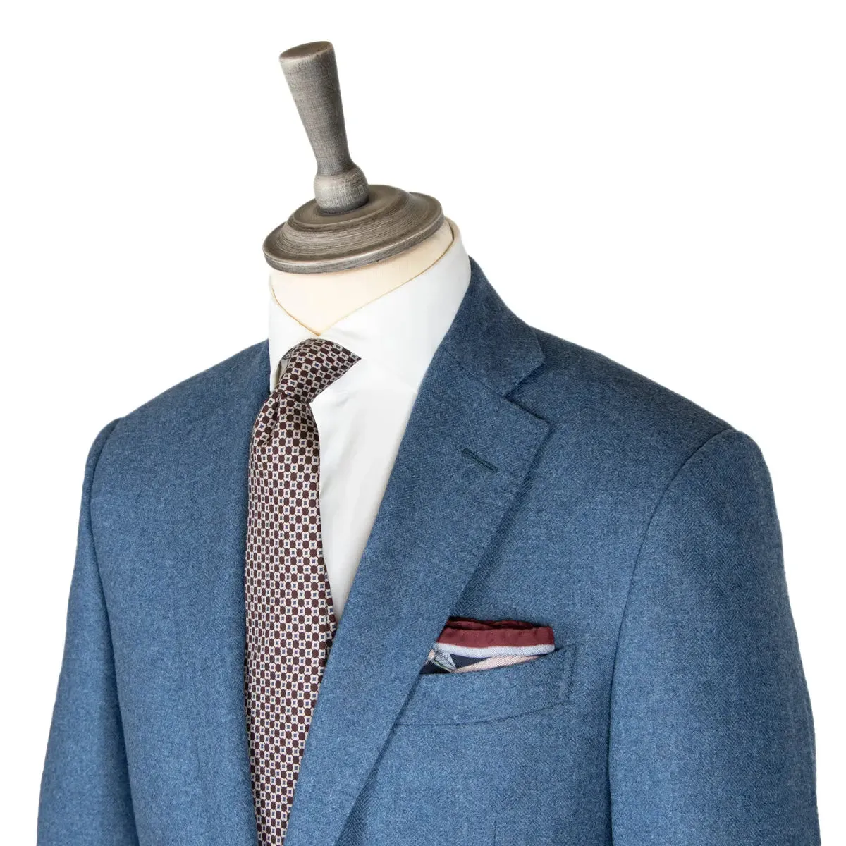 Soft Blue Wool & Cashmere Jacket