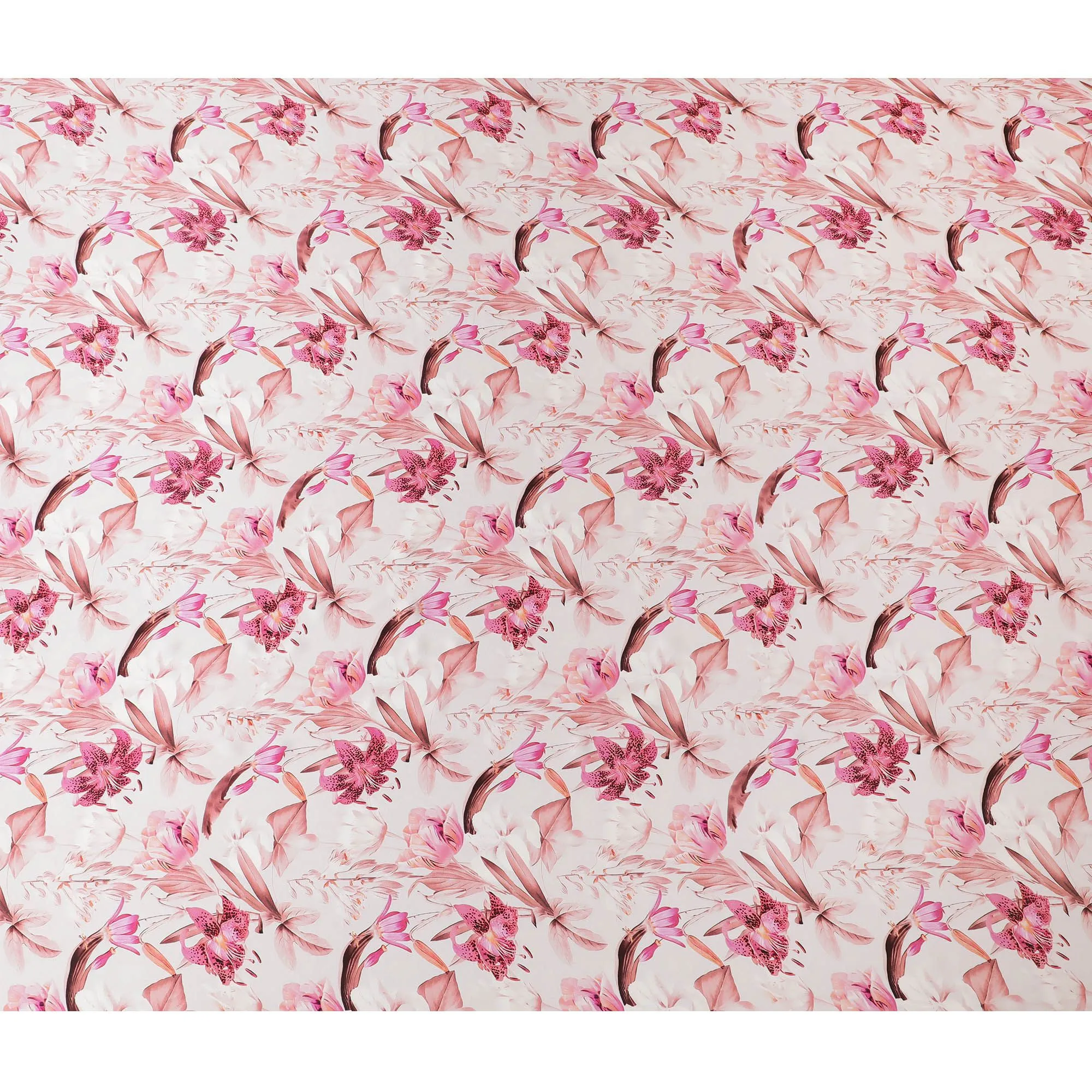 Soft Petal Pink Silk Satin Fabric - Italian Crafted, 140cm Wide - Buy Elegant Textiles Online-D18320