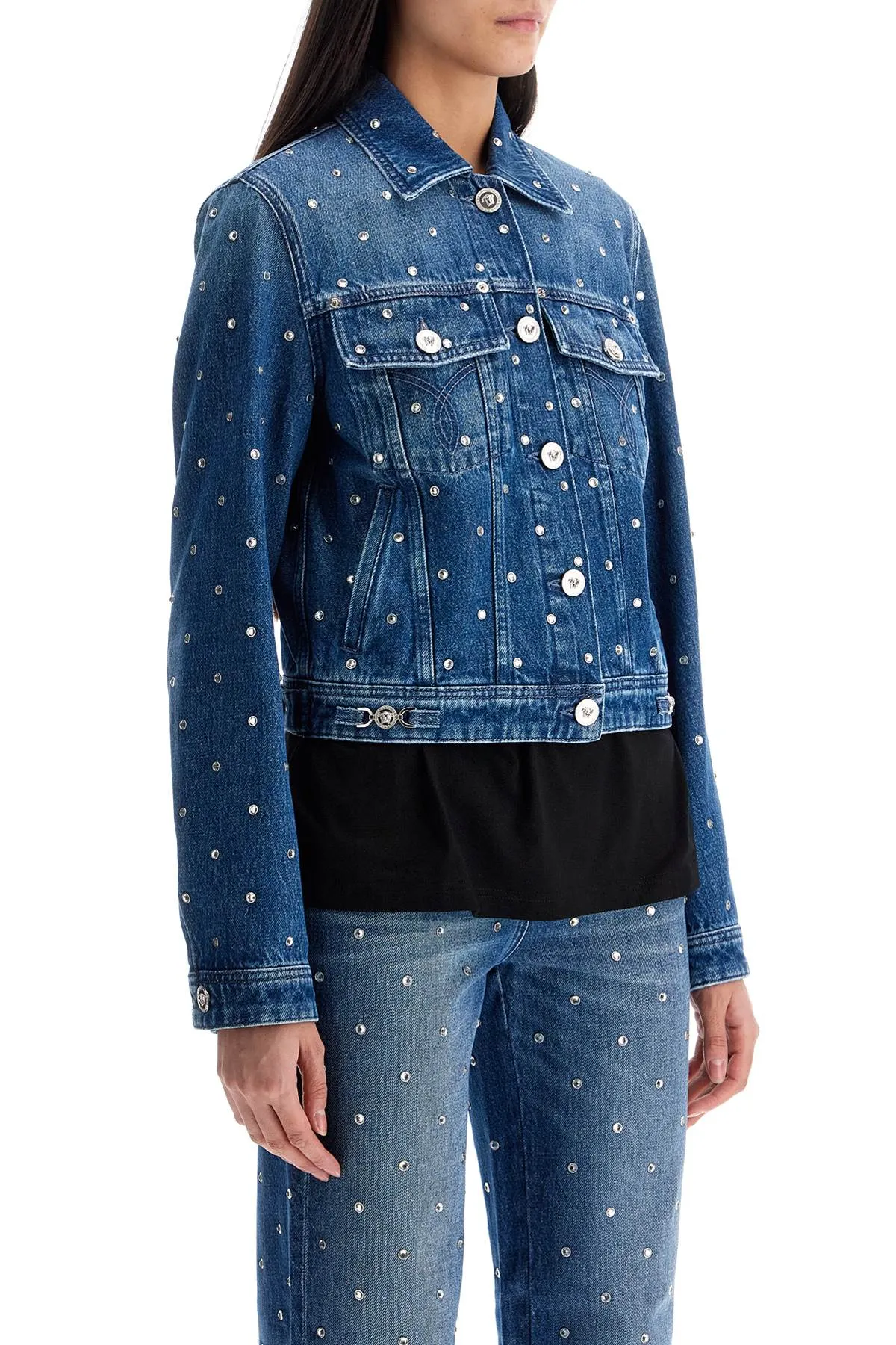 Starry Sky Embroidered Denim Jacket