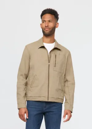 Stretch Canvas Utility Jacket - Tan