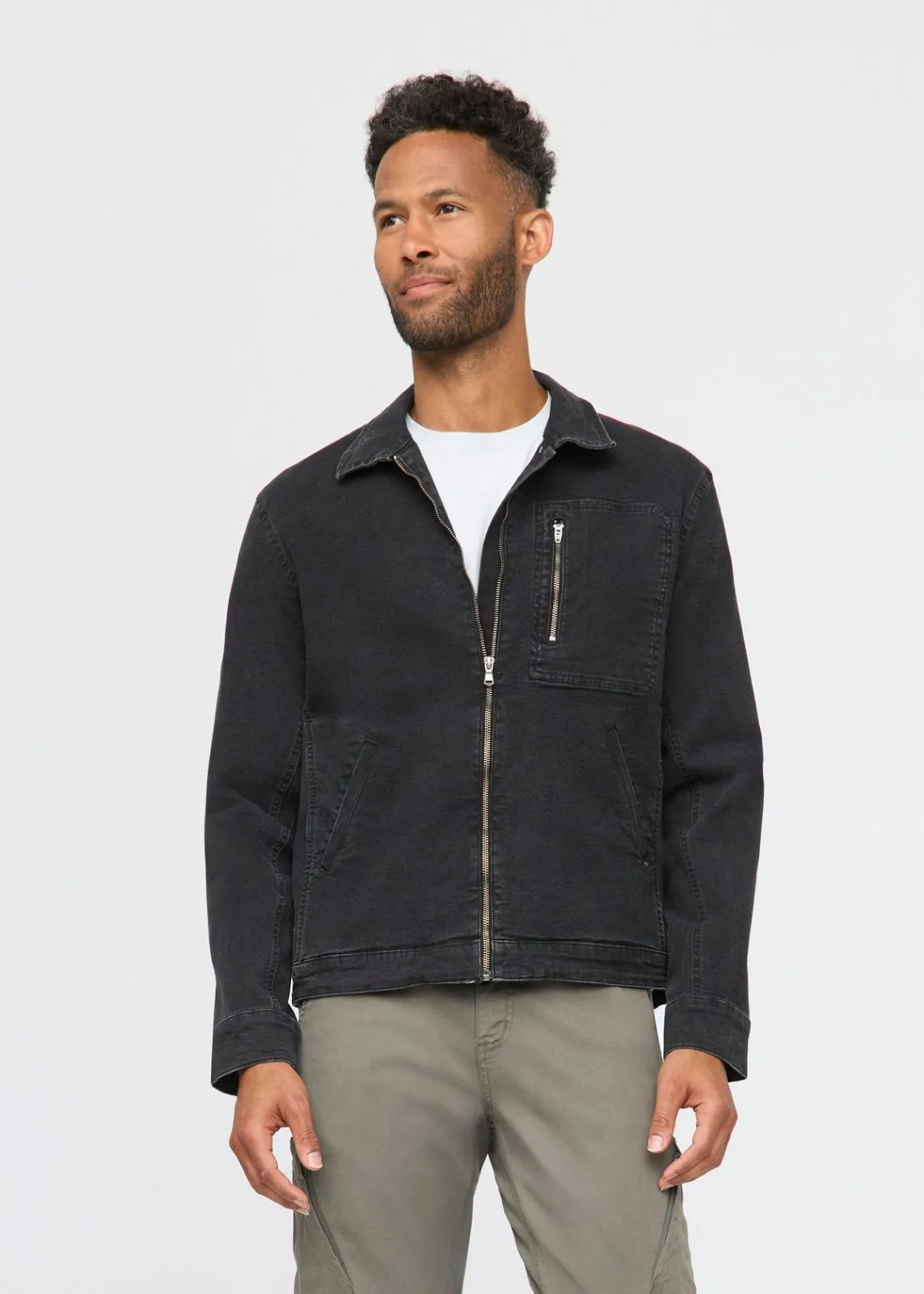 Stretch Canvas Utility Jacket