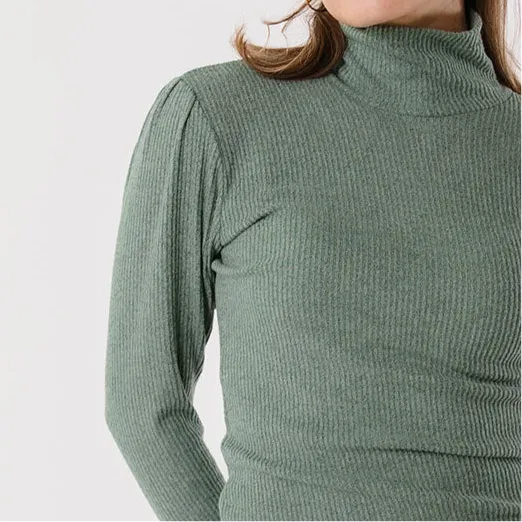 Sydney Turtleneck, Dusty Green