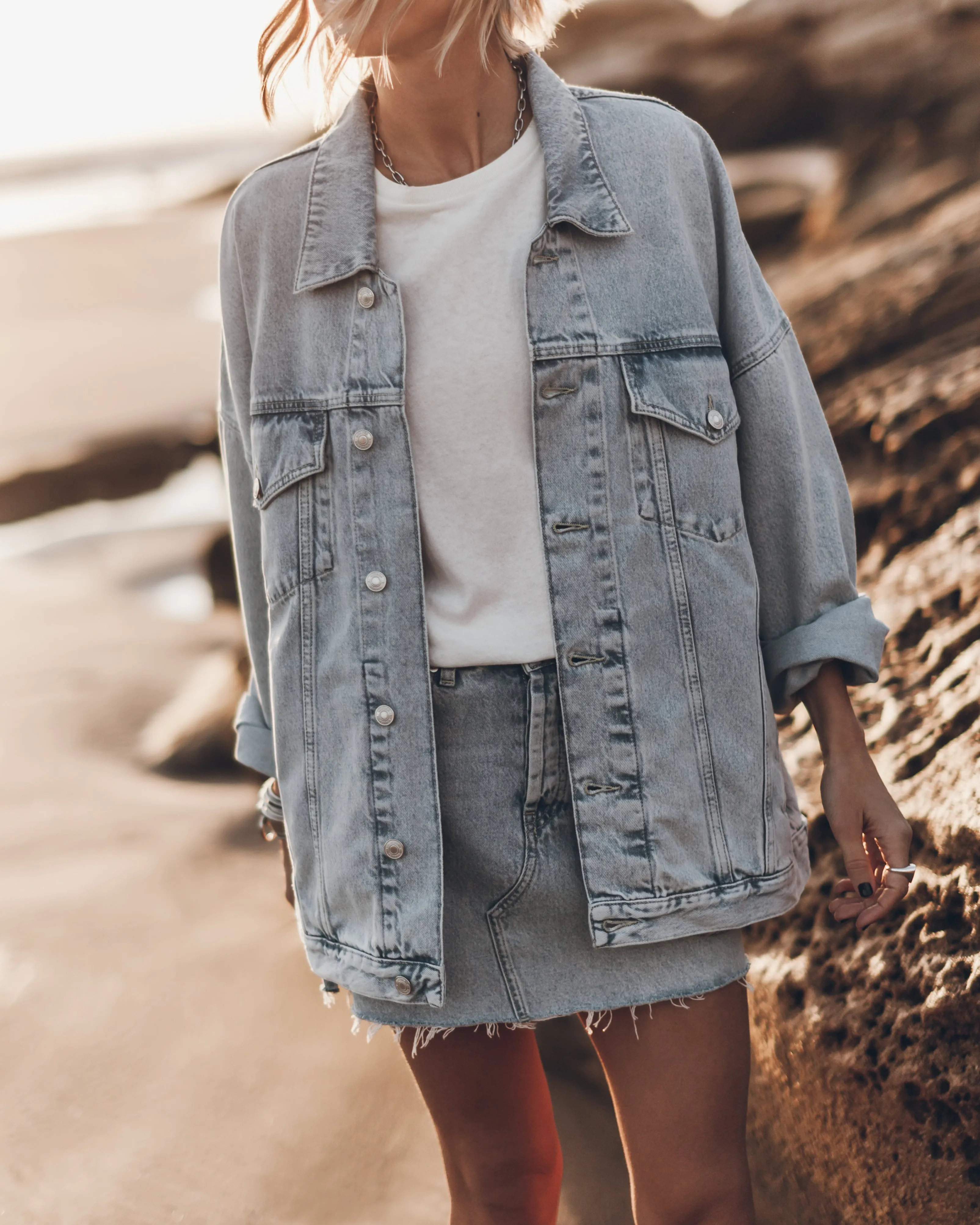 The Blue Oversized Denim Jacket