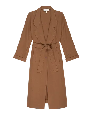 The Trapunto Trench Coat. -- Camel