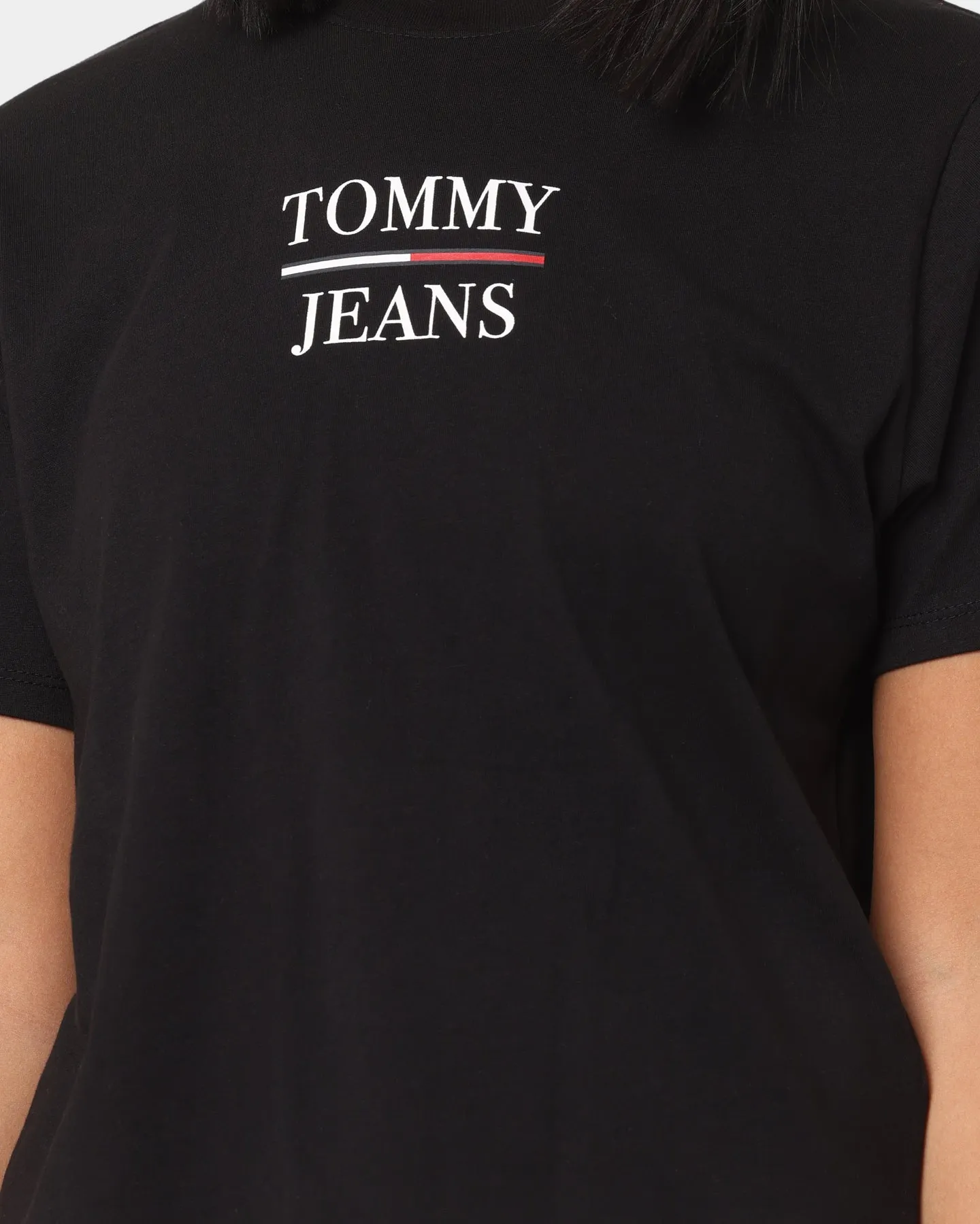 Tommy Jeans Women's Boxy Crop Tommy T-Shirt Black