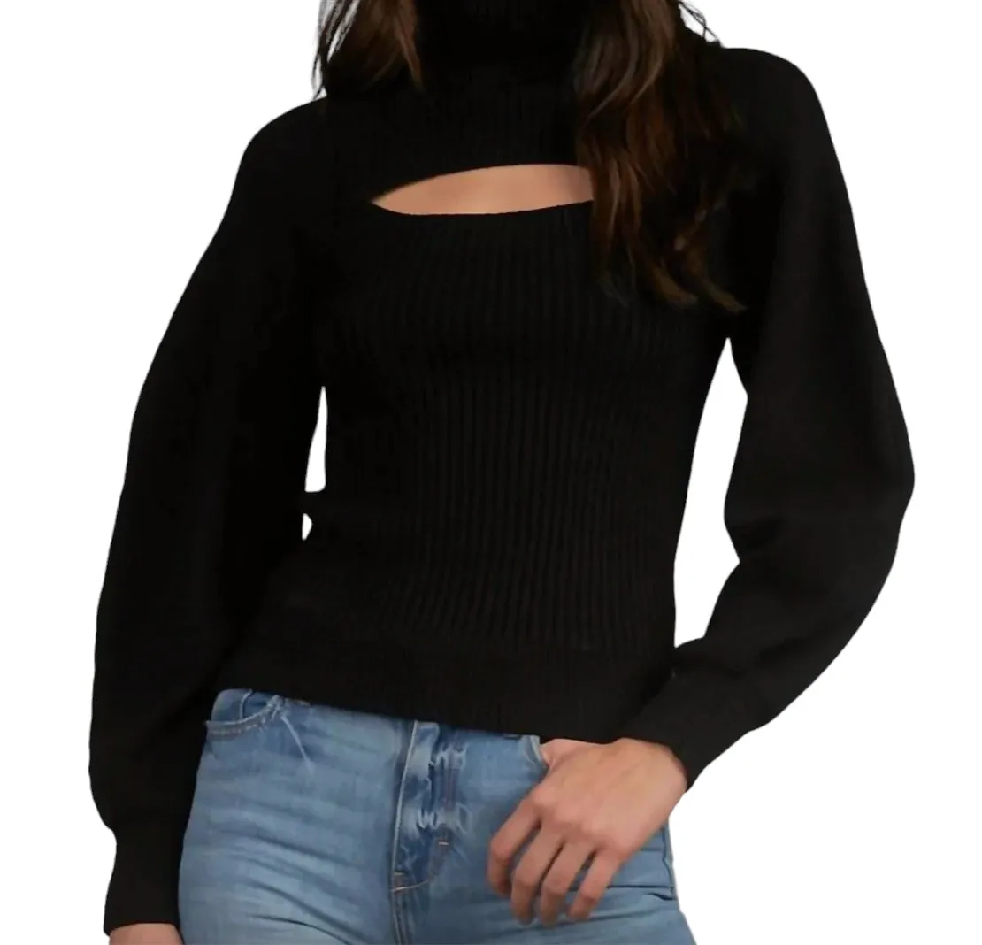 Turtleneck Cut Out Sweater