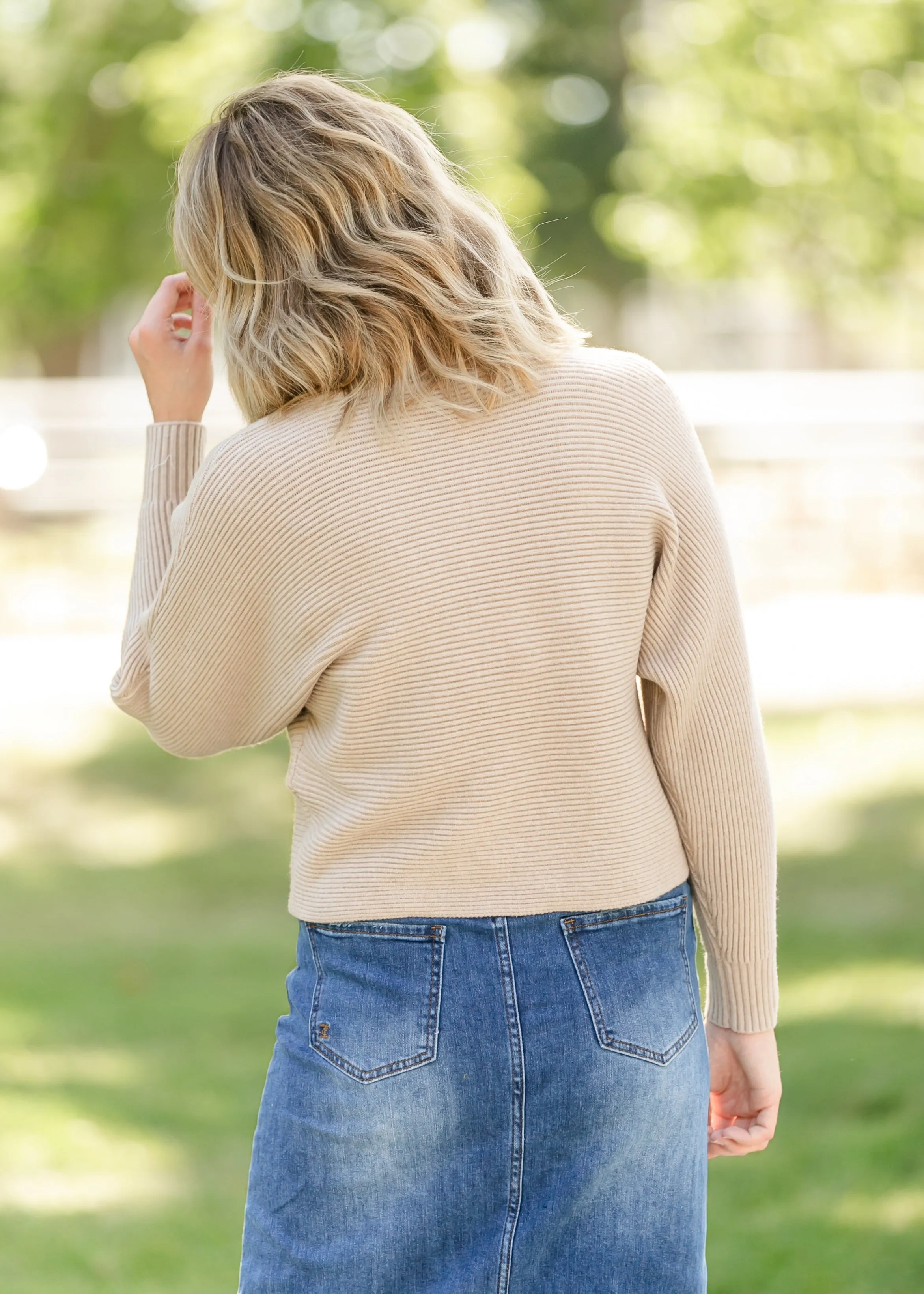 Turtleneck Dolman Sleeve Sweater - FINAL SALE