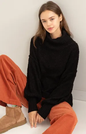 Turtleneck Oversized Long Sweater