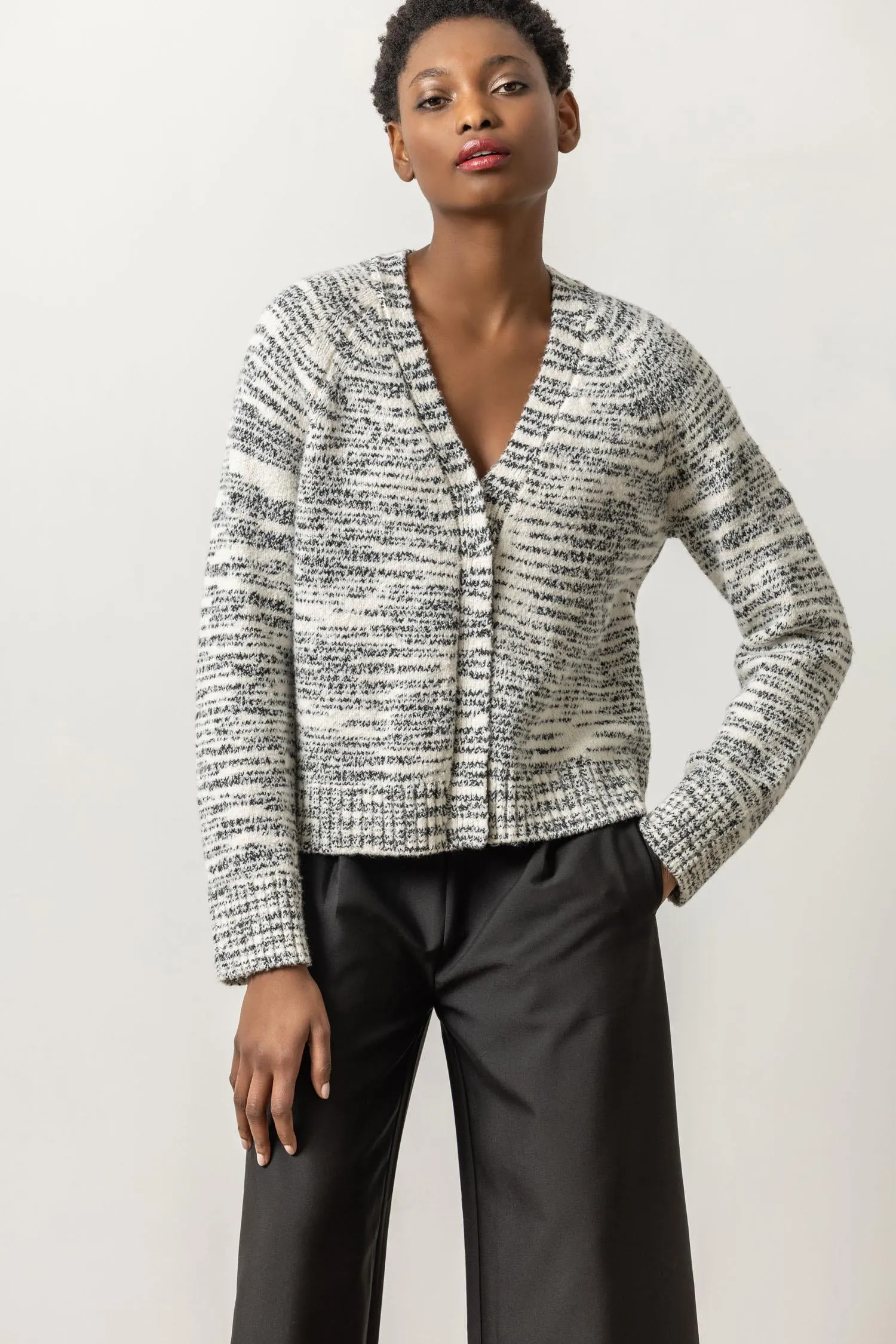 V-Neck Cardigan Sweater