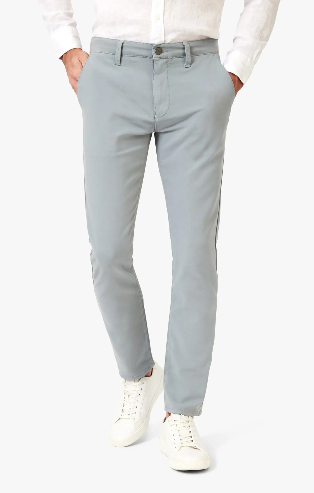 Verona Slim Leg Chino Pants In Citadel High Flyer