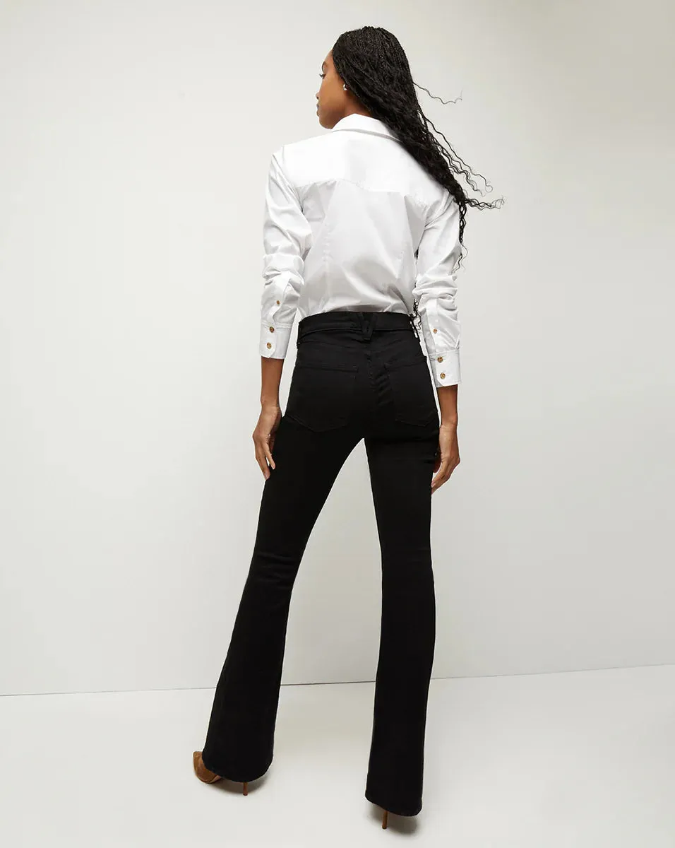 VERONICA BEARD BEVERLY HIGH RISE SKINNY FLARE