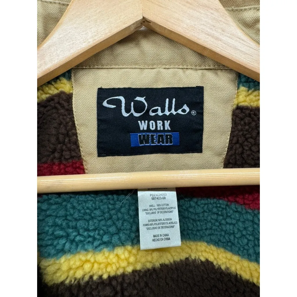 Vintage Walls Workwear Men's Blanket Lined Utility Jacket