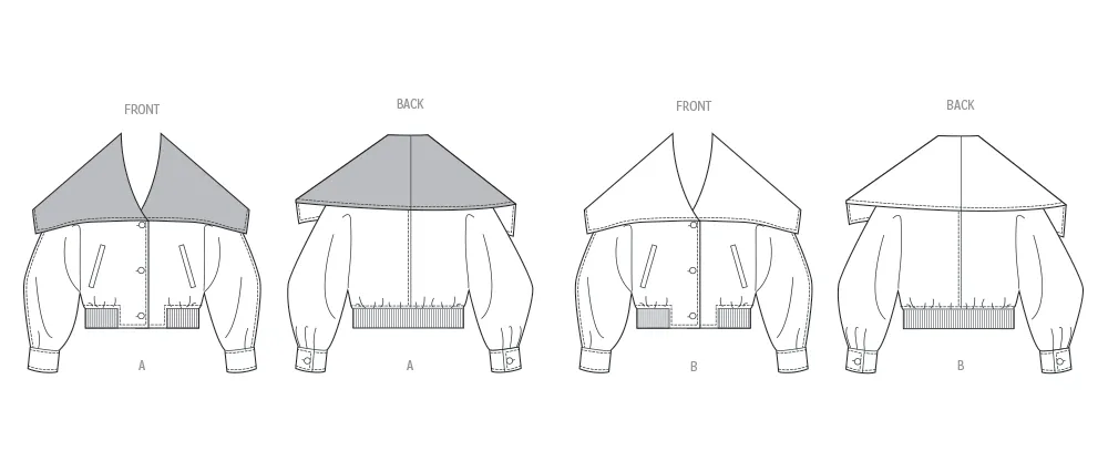 Vogue Sewing Pattern 2072 Misses' Bomber Jackets